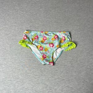 Nick Jr. Girl's Vintage Floral Print Side Ruffles Bikini Bottom